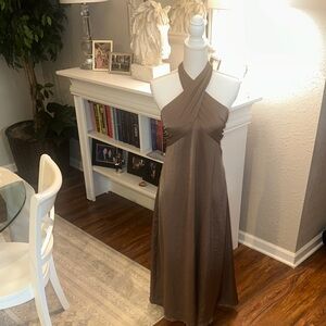 House of Harlow 1960 Strapless Brown Dress